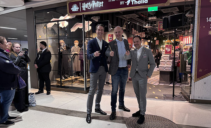 Magie in München: „The Wizarding World Shop by Thalia“ öffnet am 14. März 2024 seine Türen in den Stachus Passagen München (©Foto: Martin Schmitz)